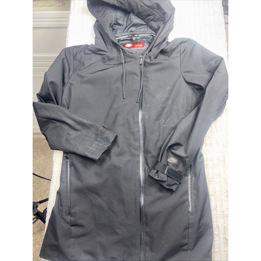 Nike Tech Women's Uptown 3 in 1 Short Parka Black Jacket Size Large